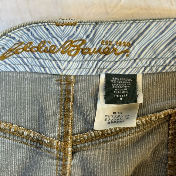 Eddie Bauer Corduroy Skirt Women Size Petite 4. Sage Green - Picture 4 of 6